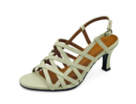 Women Sandals SC-69 Cream Nappa